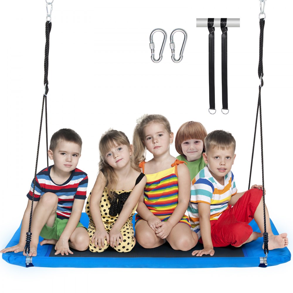 VEVOR Platform Swing 60 Inch Platform Tree Swing for Kids 700lbs Weight Capacity - LSJD60YCSQQL9GJAFV0