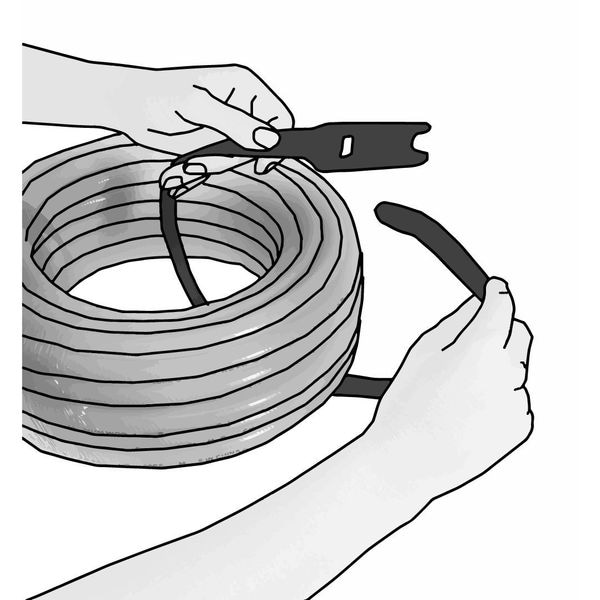 Velcro Brand 3/4" W x 12" L Hook-and-Loop Black One-Wrap Fastener Strap, 30 pk. - 170782