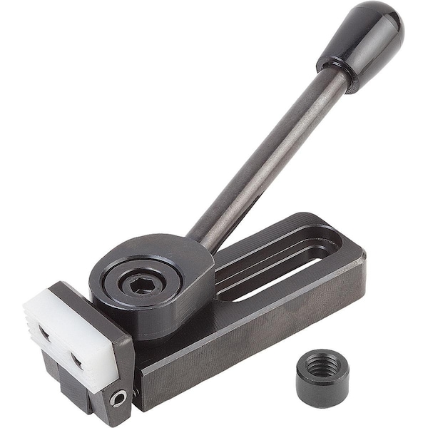 Kipp Side Clamp Left A=78 25X25, Form:D Steel - K0034.006040