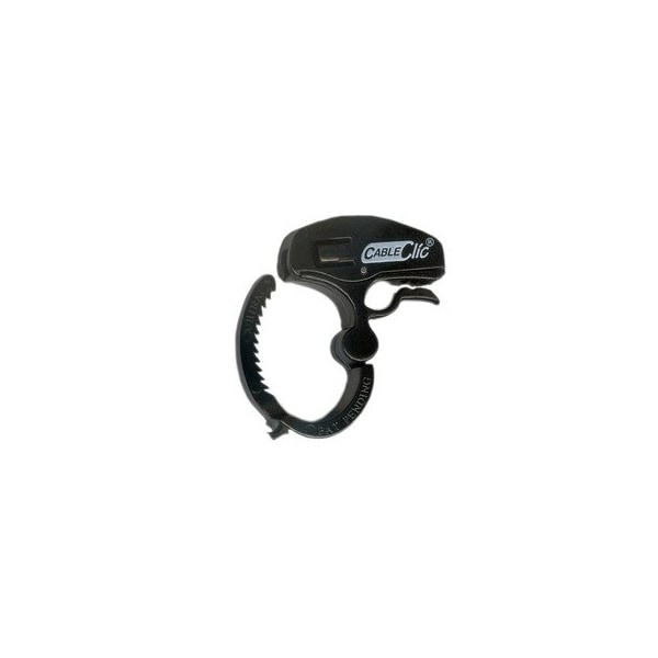 Swe-Tech 3C Mini Cable Clic, Reusable Ratcheting Adjustable Cable Management, 5/8 - 1 inch, Black, 15PK - FWT30CA-12215