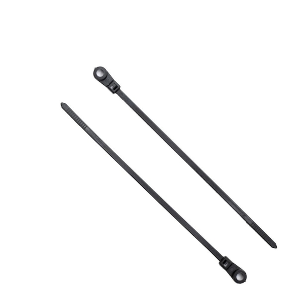 South Main Hardware 4.3-in  Screw Mount 18-lb, Black, 100 Speciality Tie - 222001