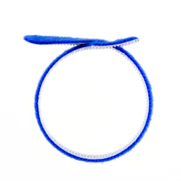 South Main Hardware 8-in  Hook and Loop -lb, Blue, 100 Speciality Tie - 222171