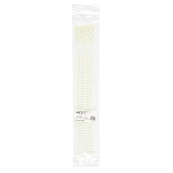 South Main Hardware 18-in  Double Loop Beaded 120-lb, Natural, 10 Speciality Tie - 222078