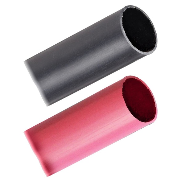 Pacer Group Pacer Battery Cable Heavy Wall Heat Shrink Tubing - 1in x 3in - Black/Red 2-Pieces Combo Pack - BHW1-3BKRD