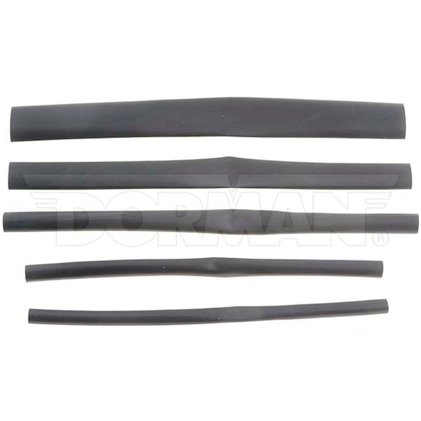 Motormite 6 In Black Assorted Widths Heat Shrink T Heat Shrink Tub, 85611 - 85611