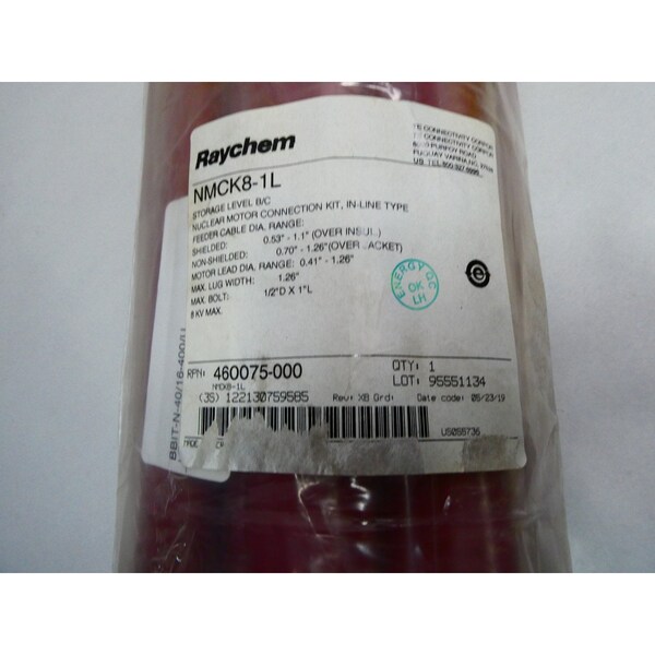 Raychem NUCLEAR MOTOR CONNECTION KIT 0.41-1.26IN WIRE SPLICE KIT & HEAT SHRINK TUBING - NMCK8-1L