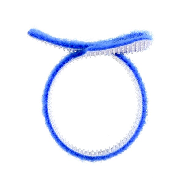 South Main Hardware 5-in  Hook and Loop -lb, Blue, 10 Speciality Tie - 222157