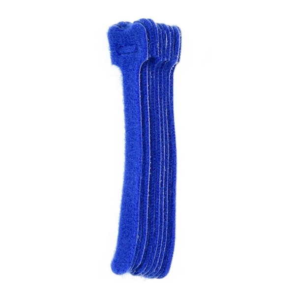 South Main Hardware 5-in  Hook and Loop -lb, Blue, 10 Speciality Tie - 222157