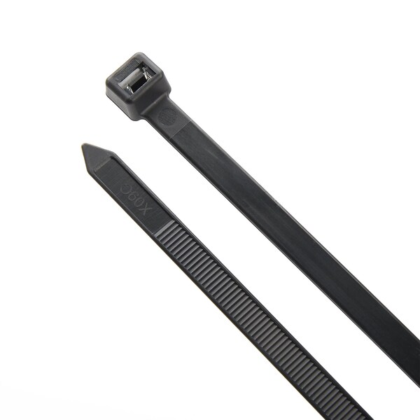 South Main Hardware 24-in   175-lb, Black, 25 Standard Nylon Tie - 220229