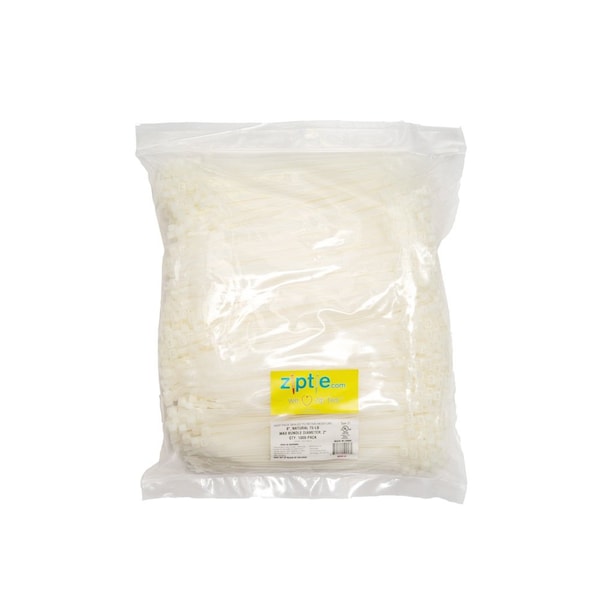 South Main Hardware 8-in   75-lb, Natural, 1000 Standard Nylon Tie - 220141