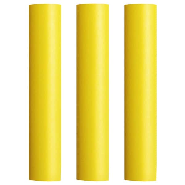 Pacer Group Pacer Battery Cable Heat Shrink Tubing - 1in x 12in - Yellow 3-Pieces - BEHS1-12YL-3