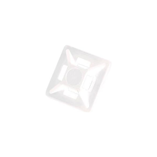 Del City Div Of Actuant Del City 9772 Mini 4-way Adhesive Mtg Base- 3/4" sq- Natural, 100 Pieces - 9772