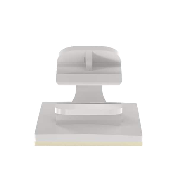 Panduit Latching Wire Clip, Adh., .25" (6.4mm) Bundle, NAT, LWC25-A-D, PK 500 - LWC25-A-D