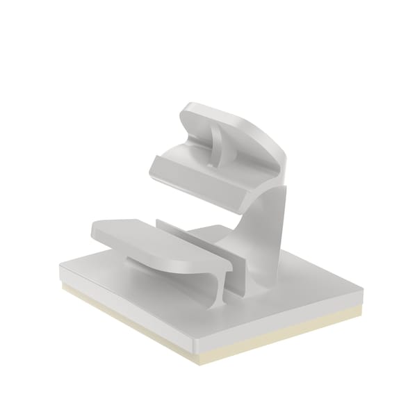 Panduit Latching Wire Clip, Adh., .25" (6.4mm) Bundle, NAT, LWC25-A-D, PK 500 - LWC25-A-D