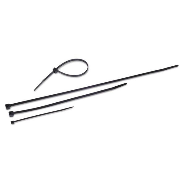 Gourmetgalley Tamper-proof Cable Ties - Black, 500PK - GO2827115