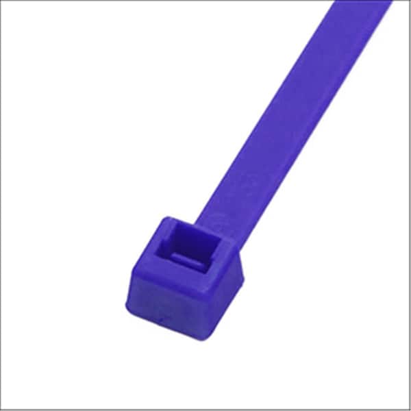 Evermark 7 in. Blue Cable Tie, 50 lbs, 100PK - EM-07-50-6-C