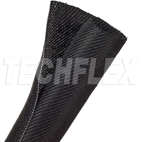 Techflex F6 FR WOVEN, 1-1/4", Black Wrap Around - F6V1.25TB