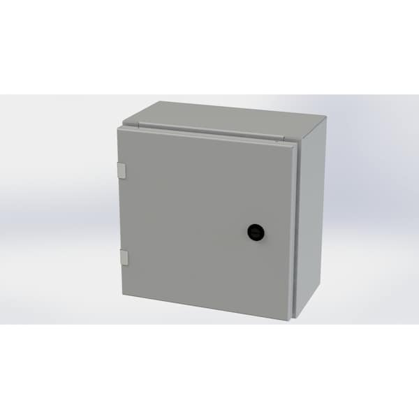 Saginaw Control & Engineering Carbon Steel Electrical Enclosures, 12 in H, 6 in D, 12 in W, NEMA 3R, 4, 12, 13, Hinged - SCE-12EL1206LP
