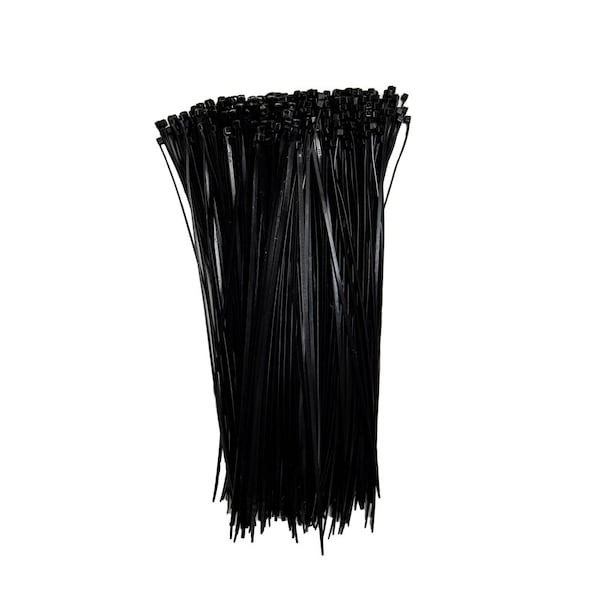 South Main Hardware 11-in 18-lb, Black, 500 Nylon Tie - 200104