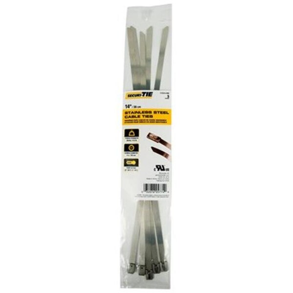 Gardner Bender Gardner Bender 221044 14 in. Wide Cable Tie; Stainless Steel - 5 Per Pack - 221044