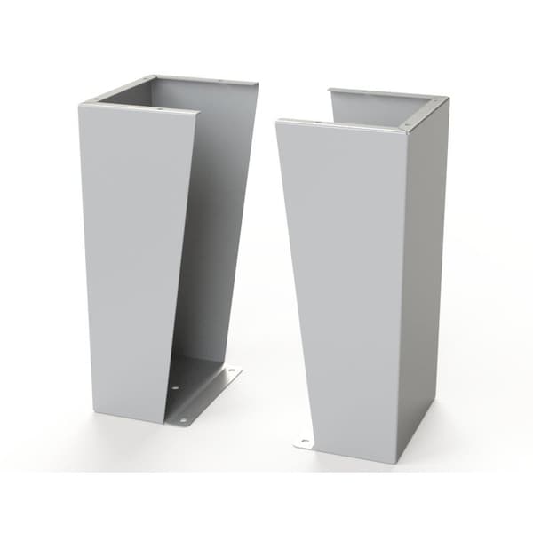 Saginaw Control & Engineering Floor Stand Kit, 24 in. H x 12 in. W x 9.12 in. L, Carbon Steel, 1 PR - SCE-FK2412LG