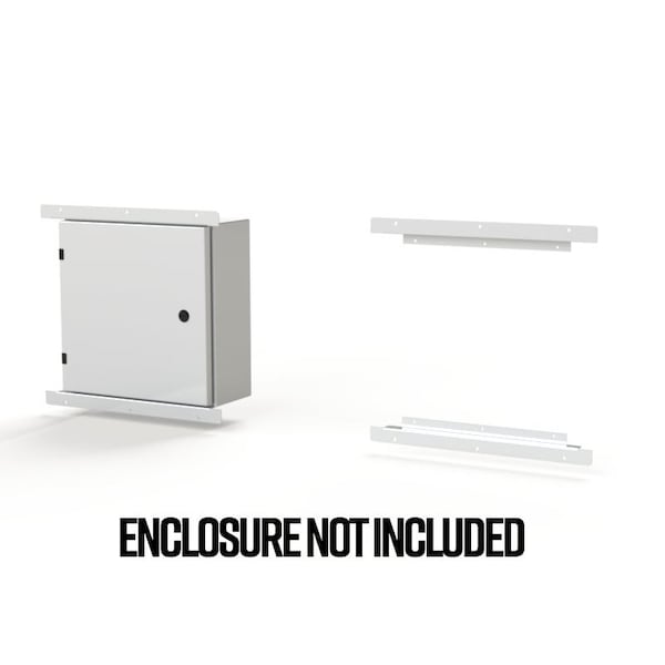 Saginaw Control & Engineering Frame, 1.08 in L x 2.10 in H x 19 in W, Steel - SCE-ELFM16W