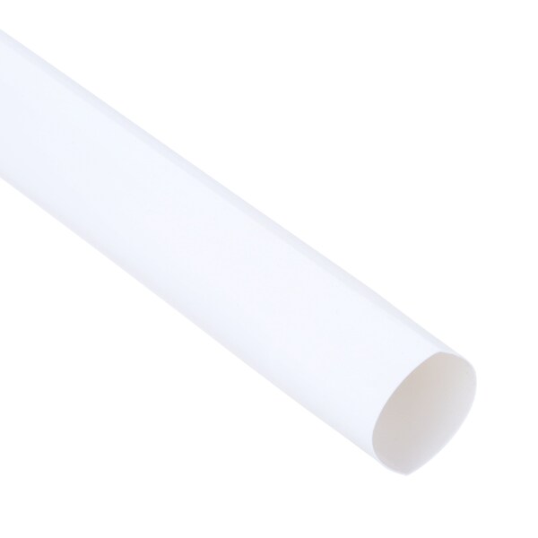 3M Shrink Tubing, 0.75in ID, White, 4ft, PK50 - FP-301-3/4-White-4'-Bulk