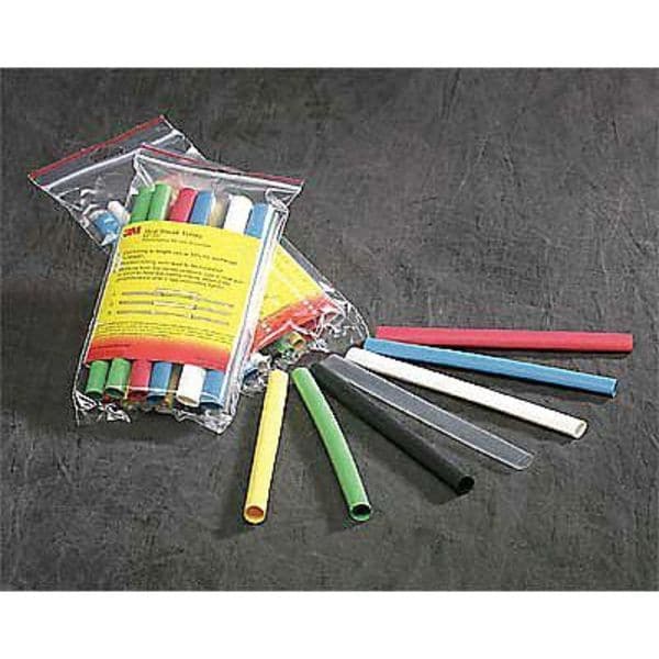 3M Shrink Tubing, 0.75in ID, White, 4ft, PK50 - FP-301-3/4-White-4'-Bulk