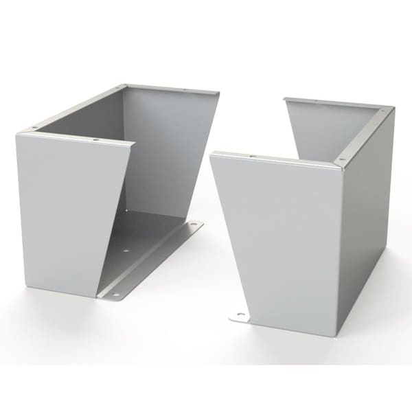 Saginaw Control & Engineering Floor Stand Kit, 12 in. H x 18 in. W x 9.12 in. L, Carbon Steel, 1 PR - SCE-FK1218LG