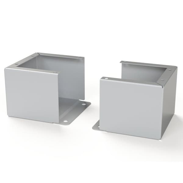 Saginaw Control & Engineering Floor Stand Kit, 6 in. H x 8 in. W x 7.87 in. L, Carbon Steel, 1 PR - SCE-FK0608