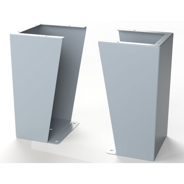 Saginaw Control & Engineering Floor Stand Kit, 18 in. H x 10 in. W x 9.12 in. L, Carbon Steel, 1 PR - SCE-FK1810
