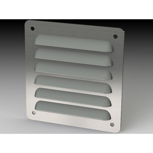 Saginaw Control & Engineering Louver Stand Kit, 4.80 in. H x 4-1/2 in. W x 0.43 in. L, 304 Stainless Steel - SCE-AVK34SS