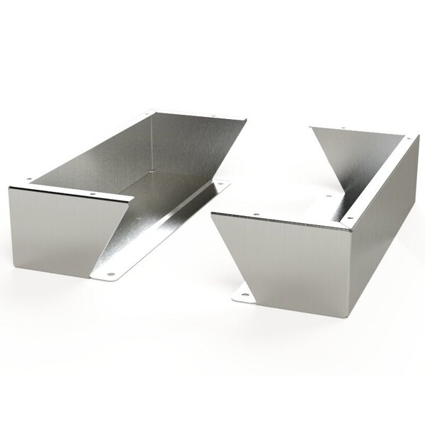 Saginaw Control & Engineering Floor Stand Kit, 6 in. H x 24 in. W x 9.12 in. L, 304 Stainless Steel, 1 PR - SCE-FK0624SS