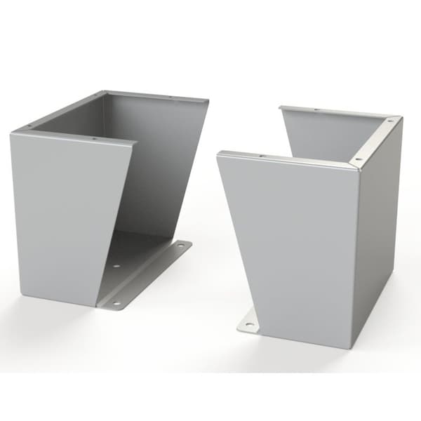 Saginaw Control & Engineering Floor Stand Kit, 12 in. H x 14 in. W x 9.12 in. L, Carbon Steel, 1 PR - SCE-FK1214