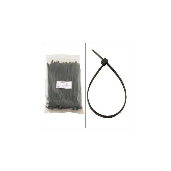 Bestlink Netware Nylon Cable Tie 50lbs- 8", Black, 100pk - 220103BK