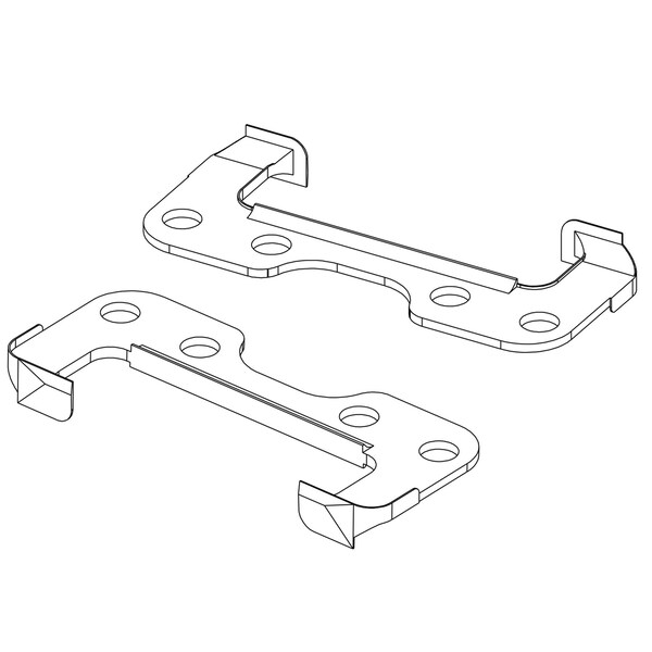 Saginaw Control & Engineering Center Channel Gasket, 4.74 in. H x 1.95 in. W x 1/2 in. L, 2 PK - SCE-127617