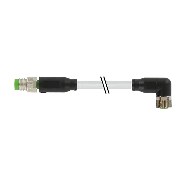 Murr Elektronik M8 male 0° / M8 female 90°, PUR 3x0.25 gy UL/CSA 0.6m - 7000-88021-2200060