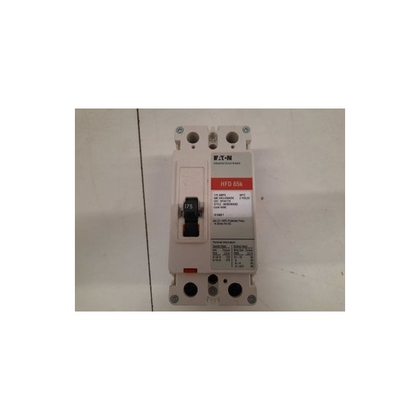 Eaton Molded Case Breakers MCCBs HFD 2P 175A 600V 50/60Hz 2Ph F Frame - HFD2175