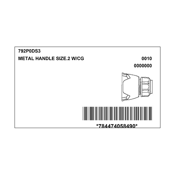 Meltric 792P0DS3 HANDLE w/CORD GRIP - 792P0DS3
