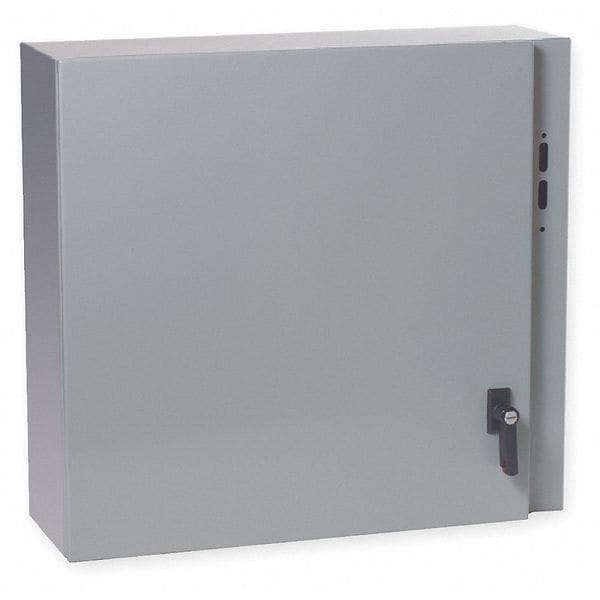 Wiegmann Carbon Steel Electrical Enclosures, 30 in H, 8 in D, 26 in W, NEMA 3R, 4, 12, Hinged - N412302608CD
