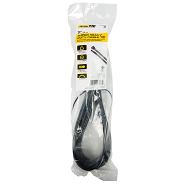 Gardner Bender 22 in. Super Heavy Duty Cable Tie, Black, 25PK - 220995