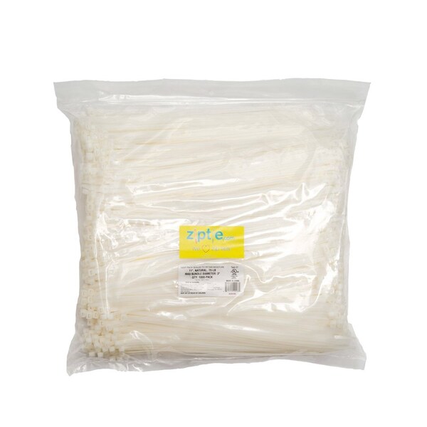 South Main Hardware 11-in   75-lb, Natural, 1000 Standard Nylon Tie - 220165
