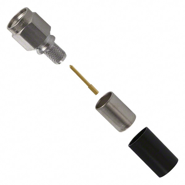 Remington Industries SMA Male Coaxial Connector Components, Threaded Strght Plug for RG-55, RG-142, RG-223, RG-400 Cbls - 901-9511-1SF