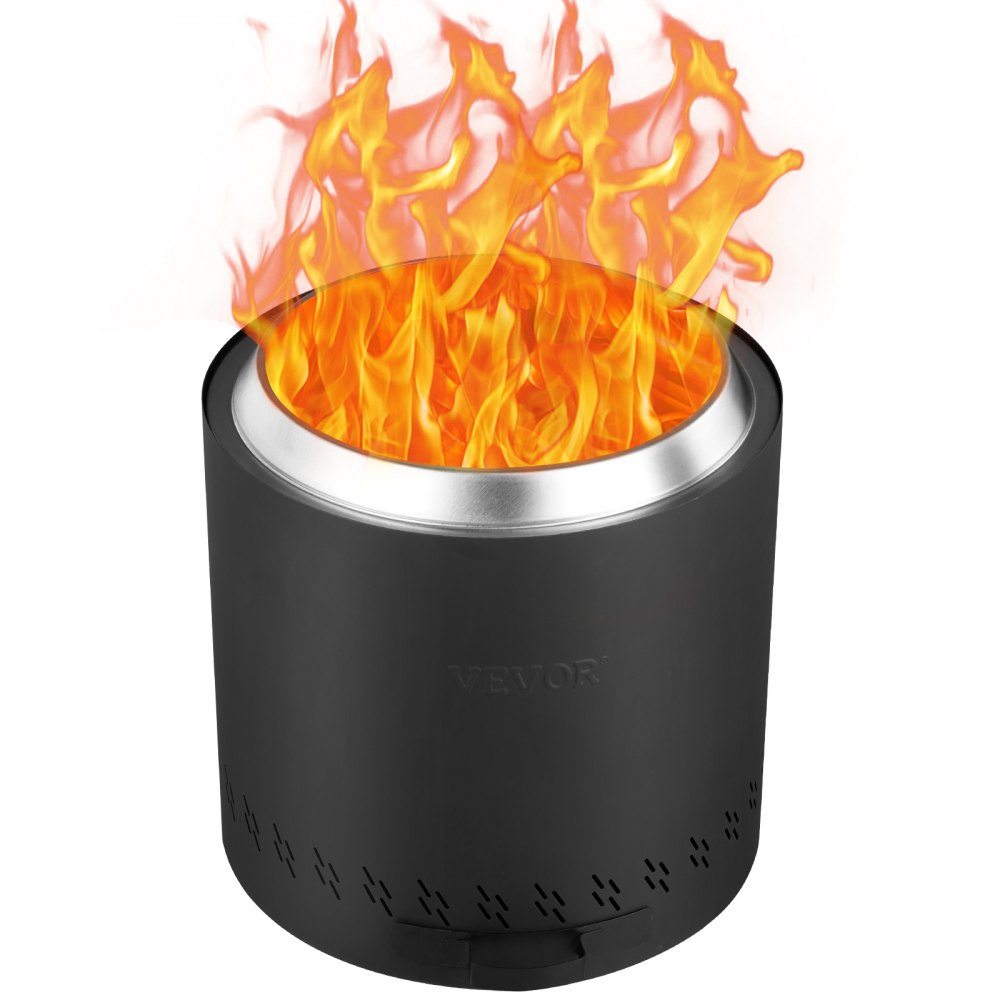 VEVOR Smokeless Fire Pit Stove Bonfire 15.8 in Dia Wood Burning Stainless Steel - WYRMHKYXPGY1DXUPNV0
