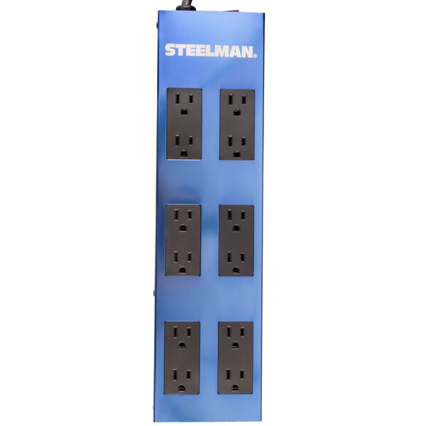 Steelman 15 Amp 12 Outlet Power Strip with Circuit Breaker - 99667