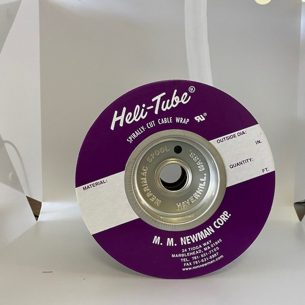 Heli-Tube 1 In. OD X 50FT Natural Polyethylene Spiral Wrap - HT 1 C-50