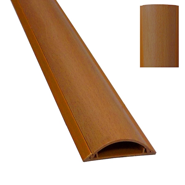 Electriduct Cable Shield Cord Cover- 2" x 59"- Wood Grain - CSX-2-59-WG