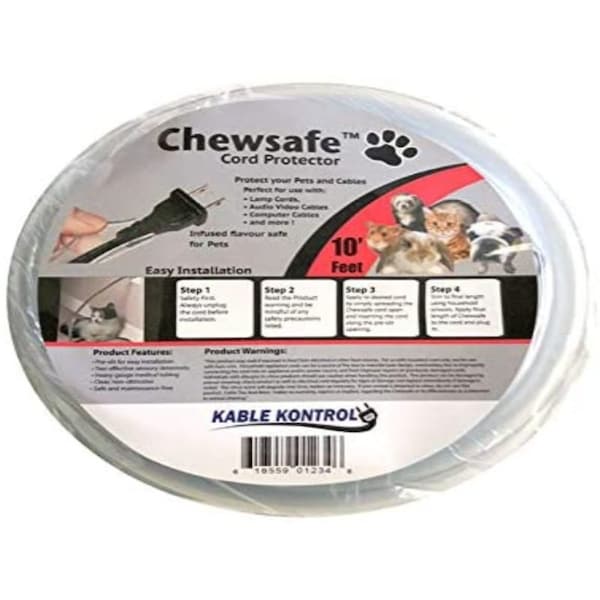 Kable Kontrol Chewsafe® Pet Chewing Resistant Cord Cover - 10 Ft length - CS10-1