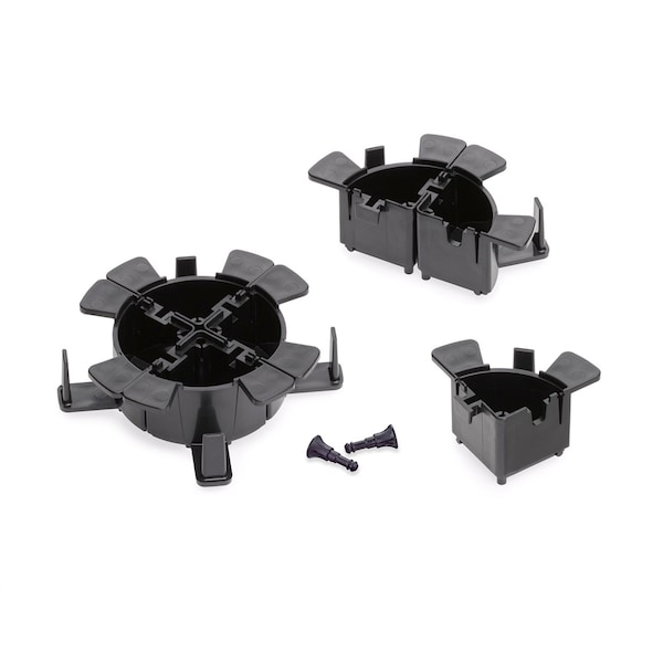 Leviton ENCLOSURE PLATES OR COVERS RINGS 1/4 CBL MGMT 4PCS - 5R100-14R