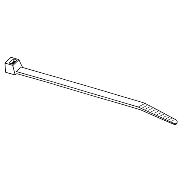 Burndy 10-31/32" L, 9/64" W, UV Black Plastic Cable Tie, Tensile Strength: 40 lb. - CT40300C0